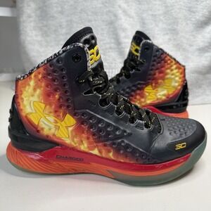 Under Armour 2024 6.5 Curry 1 Retro Jam Mens Basketball Shoes Black 3028138-001